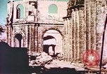 Image of damaged cathedral Manila Philippines, 1945, second 16 stock footage video 65675058926