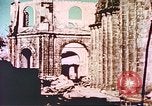 Image of damaged cathedral Manila Philippines, 1945, second 17 stock footage video 65675058926