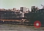 Image of damaged landing crafts Manila Philippines, 1945, second 3 stock footage video 65675058932