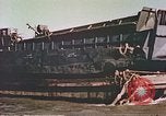 Image of damaged landing crafts Manila Philippines, 1945, second 7 stock footage video 65675058932