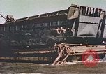 Image of damaged landing crafts Manila Philippines, 1945, second 8 stock footage video 65675058932