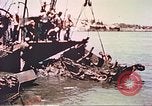 Image of damaged landing crafts Manila Philippines, 1945, second 35 stock footage video 65675058932