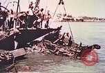 Image of damaged landing crafts Manila Philippines, 1945, second 36 stock footage video 65675058932