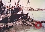 Image of damaged landing crafts Manila Philippines, 1945, second 40 stock footage video 65675058932