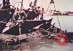 Image of damaged landing crafts Manila Philippines, 1945, second 41 stock footage video 65675058932