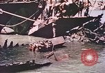 Image of damaged landing crafts Manila Philippines, 1945, second 43 stock footage video 65675058932