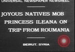 Image Princess Ileana Beyrouth Liban, 1930, de la seconde 1 séquences d'archives historiques vidéo 65675058937