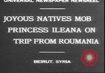 Image Princess Ileana Beyrouth Liban, 1930, de la seconde 3 séquences d'archives historiques vidéo 65675058937