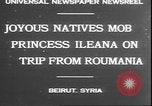 Image Princess Ileana Beyrouth Liban, 1930, de la seconde 6 séquences d'archives historiques vidéo 65675058937