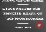 Image Princess Ileana Beyrouth Liban, 1930, de la seconde 7 séquences d'archives historiques vidéo 65675058937