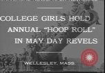 Image of hoop roll race Wellesley Massachusetts USA, 1930, second 1 stock footage video 65675058939