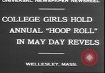 Image of hoop roll race Wellesley Massachusetts USA, 1930, second 4 stock footage video 65675058939