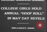 Image of hoop roll race Wellesley Massachusetts USA, 1930, second 5 stock footage video 65675058939