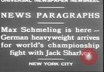 Image of Max Schmeling New York United States USA, 1930, second 6 stock footage video 65675058940
