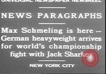 Image of Max Schmeling New York United States USA, 1930, second 8 stock footage video 65675058940
