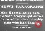 Image of Max Schmeling New York United States USA, 1930, second 9 stock footage video 65675058940