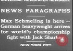 Image of Max Schmeling New York United States USA, 1930, second 10 stock footage video 65675058940
