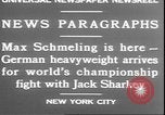 Image of Max Schmeling New York United States USA, 1930, second 11 stock footage video 65675058940