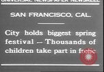 Standbild Mädchen tanzen um Maibäume San Francisco California USA, 1930, aus Sekunde 8 historischem Filmmaterial Videoclip 65675058941