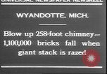 Standbild Schornstein fällt Wyandotte Michigan USA, 1930, aus Sekunde 3 historischem Filmmaterial Videoclip 65675058942