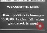 Standbild Schornstein fällt Wyandotte Michigan USA, 1930, aus Sekunde 7 historischem Filmmaterial Videoclip 65675058942