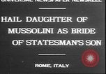 Standbild Mussolini Rom Italien, 1930, aus Sekunde 4 historischem Filmmaterial Videoclip 65675058943