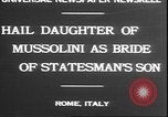 Standbild Mussolini Rom Italien, 1930, aus Sekunde 5 historischem Filmmaterial Videoclip 65675058943