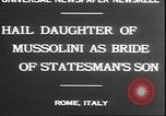 Standbild Mussolini Rom Italien, 1930, aus Sekunde 7 historischem Filmmaterial Videoclip 65675058943