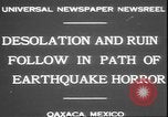 Image of earthquake Oaxaca Mexico, 1931, second 3 stock footage video 65675058947