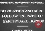Image of earthquake Oaxaca Mexico, 1931, second 4 stock footage video 65675058947