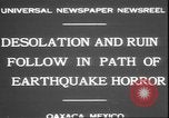 Image of earthquake Oaxaca Mexico, 1931, second 6 stock footage video 65675058947