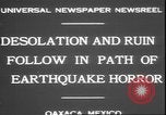 Image of earthquake Oaxaca Mexico, 1931, second 8 stock footage video 65675058947