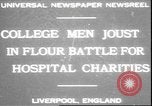 Standbild Studenten clash Liverpool England, 1931, aus Sekunde 1 historischem Filmmaterial Videoclip 65675058955