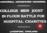 Standbild Studenten clash Liverpool England, 1931, aus Sekunde 7 historischem Filmmaterial Videoclip 65675058955