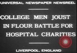 Standbild Studenten clash Liverpool England, 1931, aus Sekunde 8 historischem Filmmaterial Videoclip 65675058955