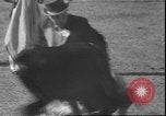 Image of Spanish comedians provoke bull Los Angeles California USA, 1935, second 25 stock footage video 65675058964