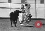 Image of Spanish comedians provoke bull Los Angeles California USA, 1935, second 58 stock footage video 65675058964