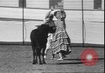 Image of Spanish comedians provoke bull Los Angeles California USA, 1935, second 59 stock footage video 65675058964