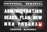 Image of National Recovery Administration Washington DC USA, 1935, second 8 stock footage video 65675058965