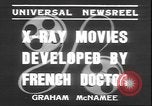 Image of X ray machine Paris France, 1935, second 8 stock footage video 65675058974