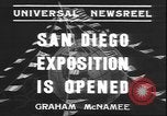 Image exposition internationale San Diego California USA, 1935, de la seconde 10 séquences d'archives historiques vidéo 65675058975