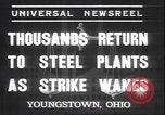 Image of steel mill workers Youngstown Ohio USA, 1937, second 5 stock footage video 65675058985