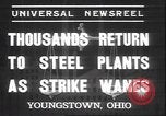 Image of steel mill workers Youngstown Ohio USA, 1937, second 6 stock footage video 65675058985