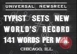 Image Tangora taper 141 mots Albert par minute Chicago Illinois USA, 1937, de la seconde 6 séquences d'archives historiques vidéo 65675058989