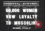 Image Benito Mussolini Rome Italie, 1937, de la seconde 4 séquences d'archives historiques vidéo 65675058990