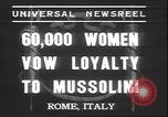 Image Benito Mussolini Rome Italie, 1937, de la seconde 5 séquences d'archives historiques vidéo 65675058990