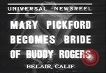 Image Mary Pickford Bel Air California USA, 1937, de la seconde 3 séquences d'archives historiques vidéo 65675058991