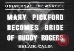 Image Mary Pickford Bel Air California USA, 1937, de la seconde 4 séquences d'archives historiques vidéo 65675058991