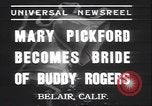 Image Mary Pickford Bel Air California USA, 1937, de la seconde 5 séquences d'archives historiques vidéo 65675058991