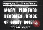 Image Mary Pickford Bel Air California USA, 1937, de la seconde 6 séquences d'archives historiques vidéo 65675058991